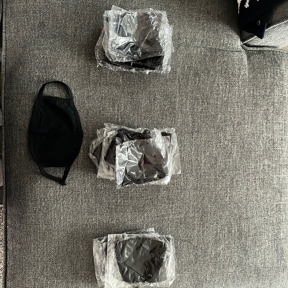 Adult black masks